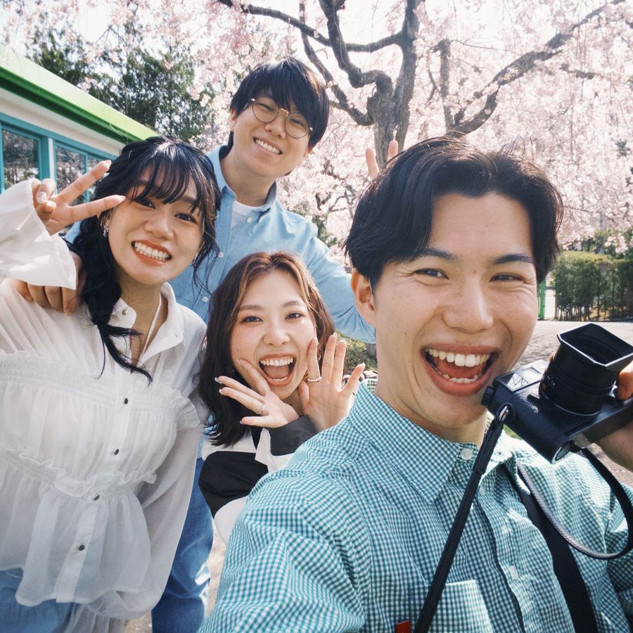 With guests in Sendai