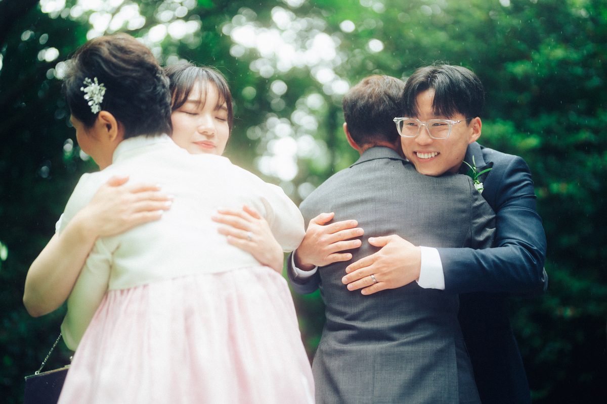 A wedding day abroad