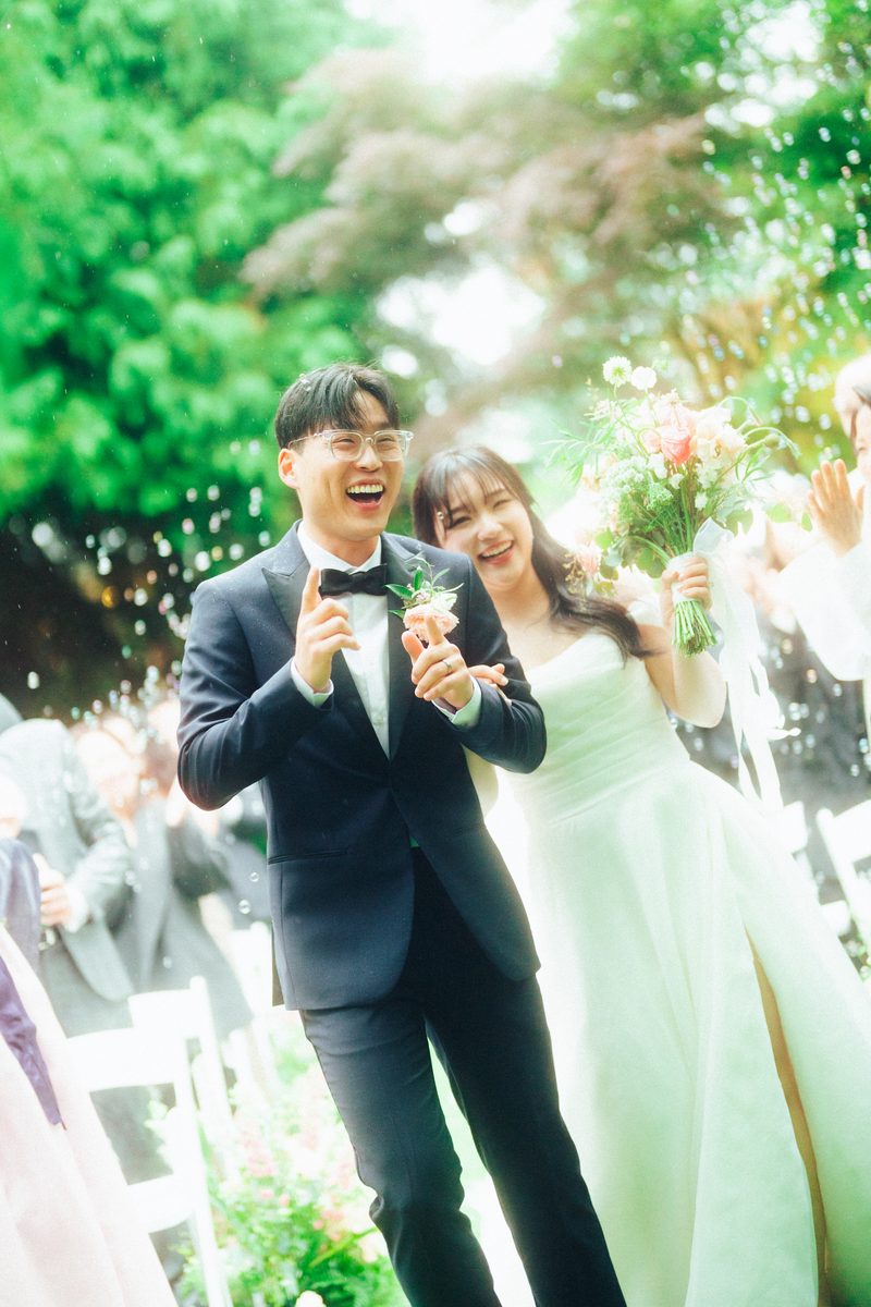 A wedding day abroad