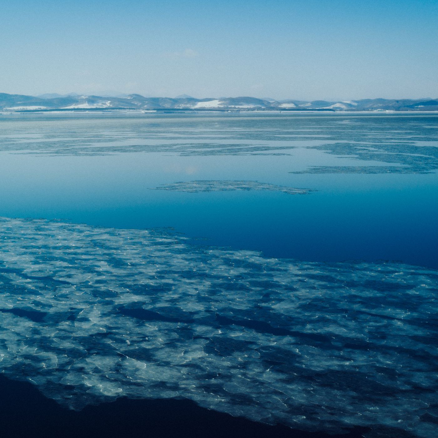 Over the ice