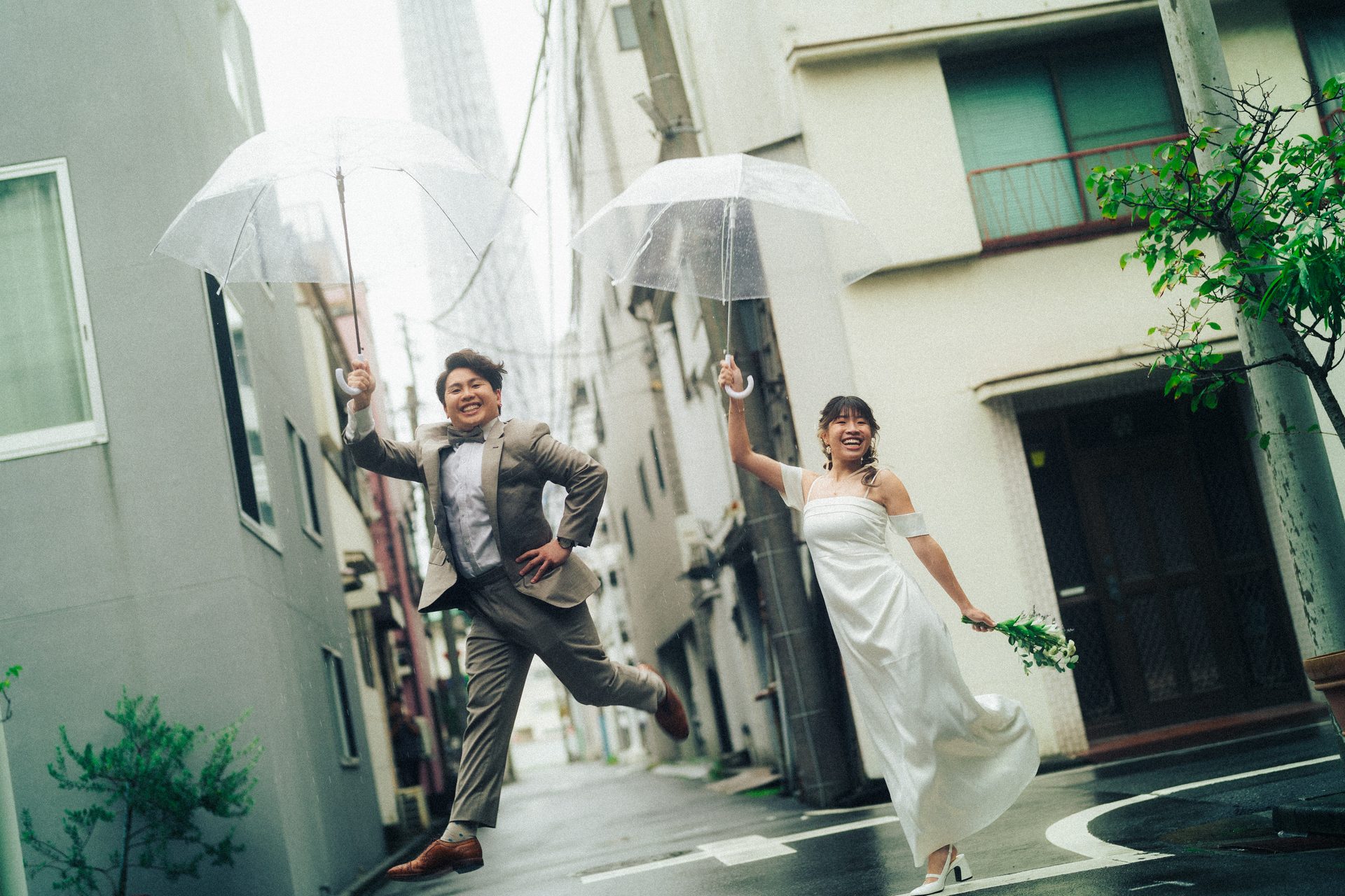 A veil caught mid-air
